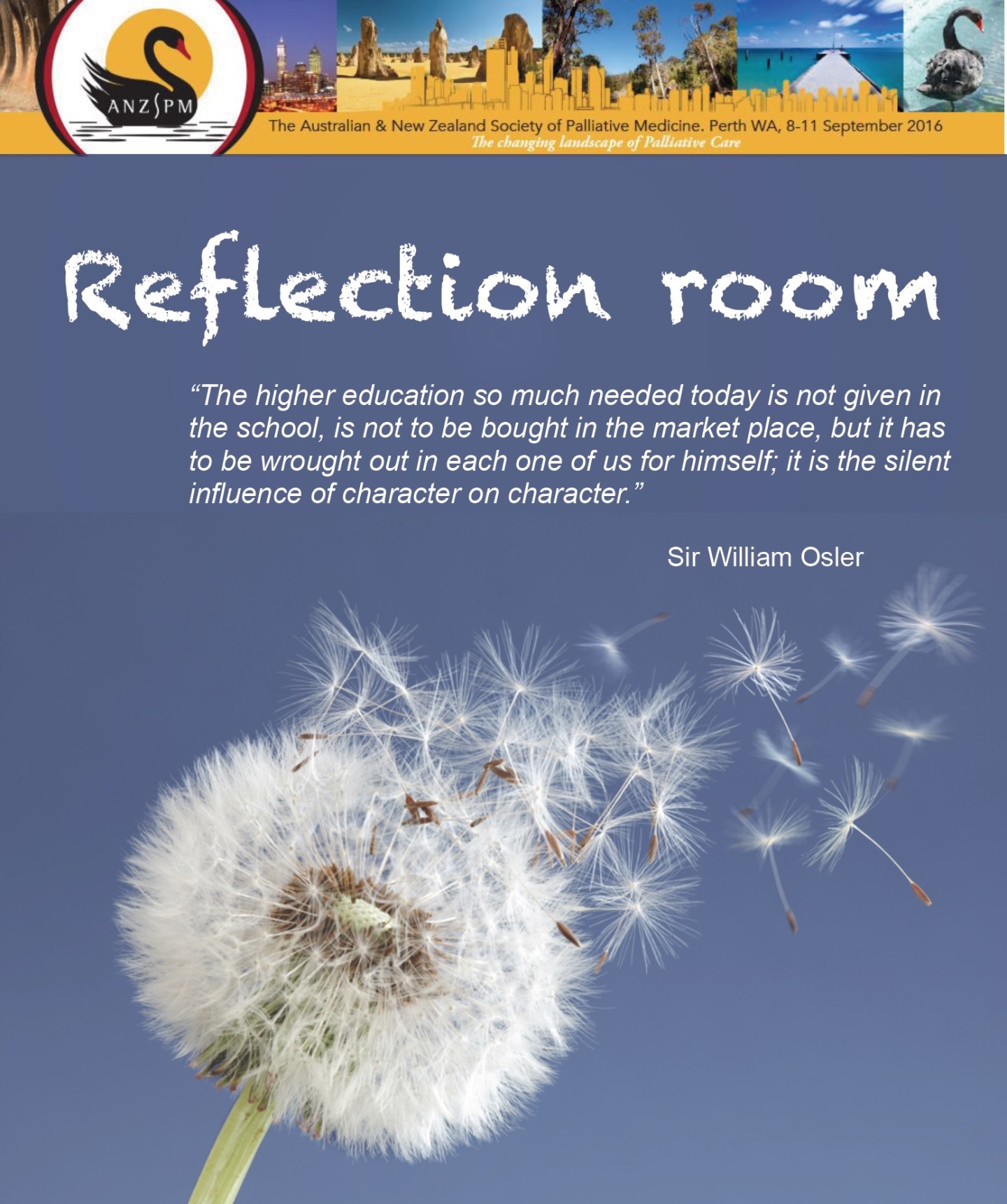 Room Relflection Room for reflection #ANZSPM16